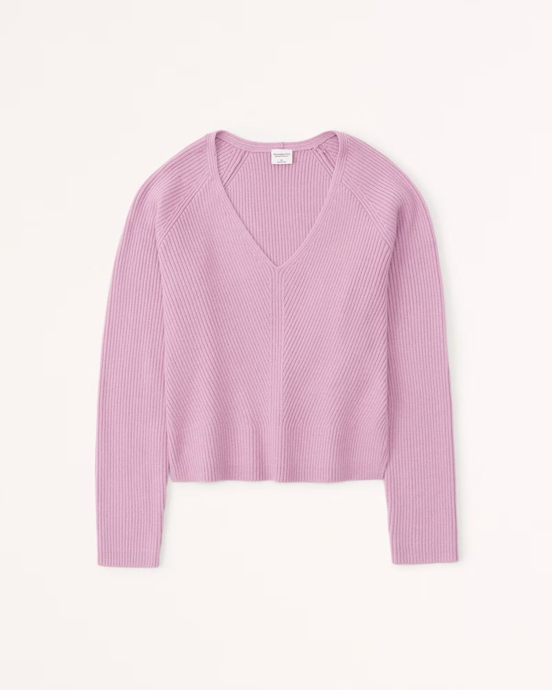 LuxeLoft V-Neck Sweater | Abercrombie & Fitch (US)