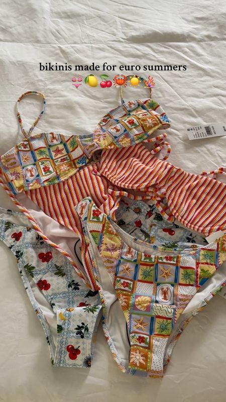 bikinis made for euro summers 

Striped bikini | printed bikinis | lemon print | cherry print | two piece bikini | capri outfits | Italy outfits | euro summer outfits | Europe outfits 

#LTKVideo #LTKFindsUnder50 #LTKSwim