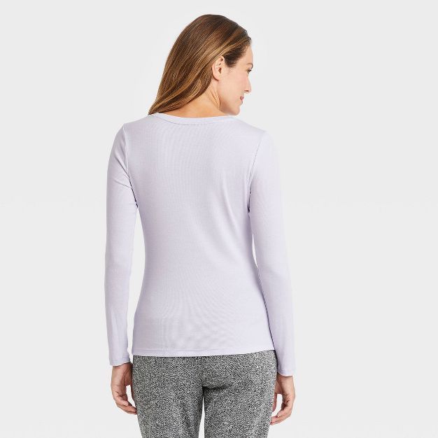 Women's Long Sleeve Ribbed T-Shirt - A New Day™ | Target