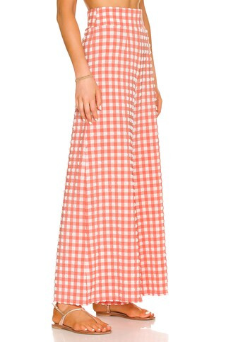 Montce Swim Marbella Pant in Shrimp Gingham from Revolve.com | Revolve Clothing (Global)