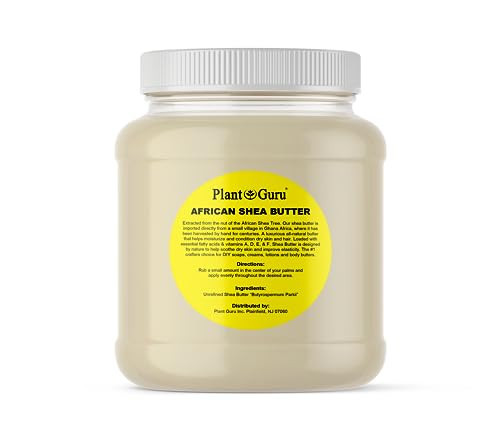 Raw African Shea Butter 3 lbs. Bulk 100% Pure Natural Unrefined IVORY Grade A - Ideal Moisturizer For Dry Skin, Body, Face And Hair Growth. Great For DIY Soap and Lip balm Making. | Amazon (US)