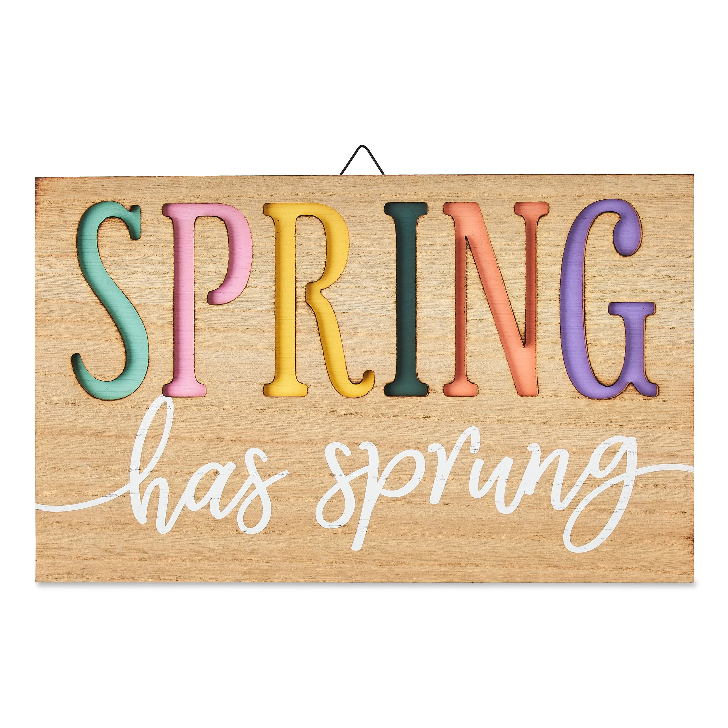 Way To Celebrate Easter Spring has Sprung Hanging Sign, 10" - Walmart.com | Walmart (US)