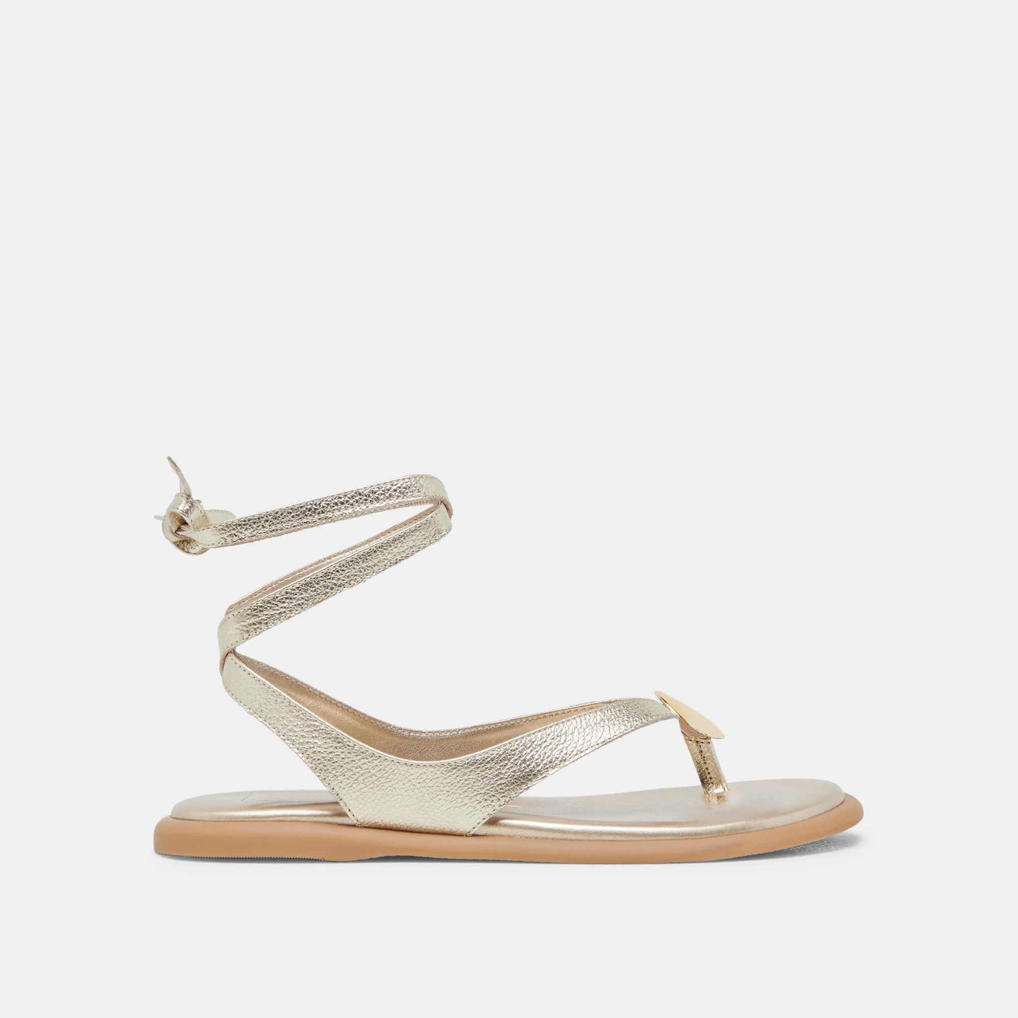 JUDY SANDALS LIGHT GOLD LEATHER | DolceVita.com