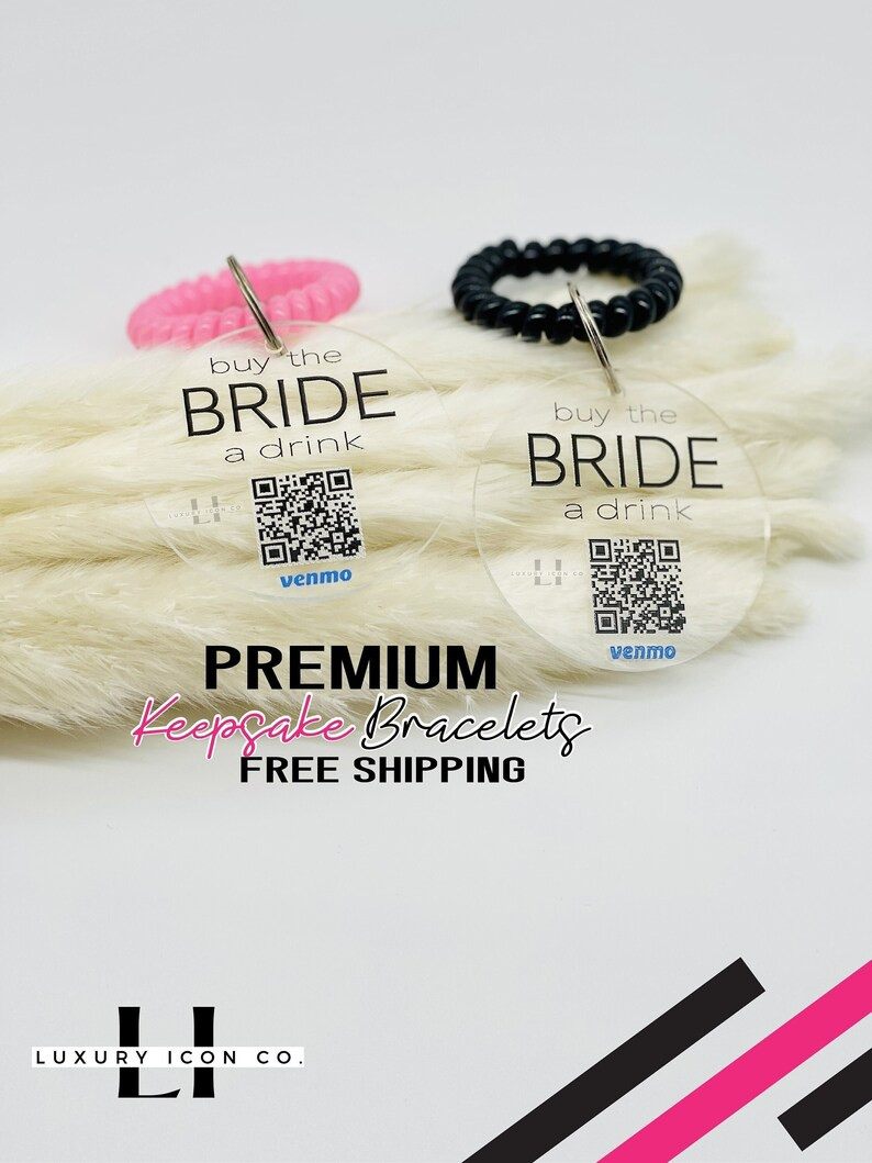 Buy Me A Drink Venmo | Buy the Bride A Drink| Bachelorette Party Favor|Buy the Bride|Venmo Wristb... | Etsy (US)