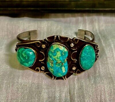 vintage Navajo turquoise and silver bracelet  | eBay | eBay US