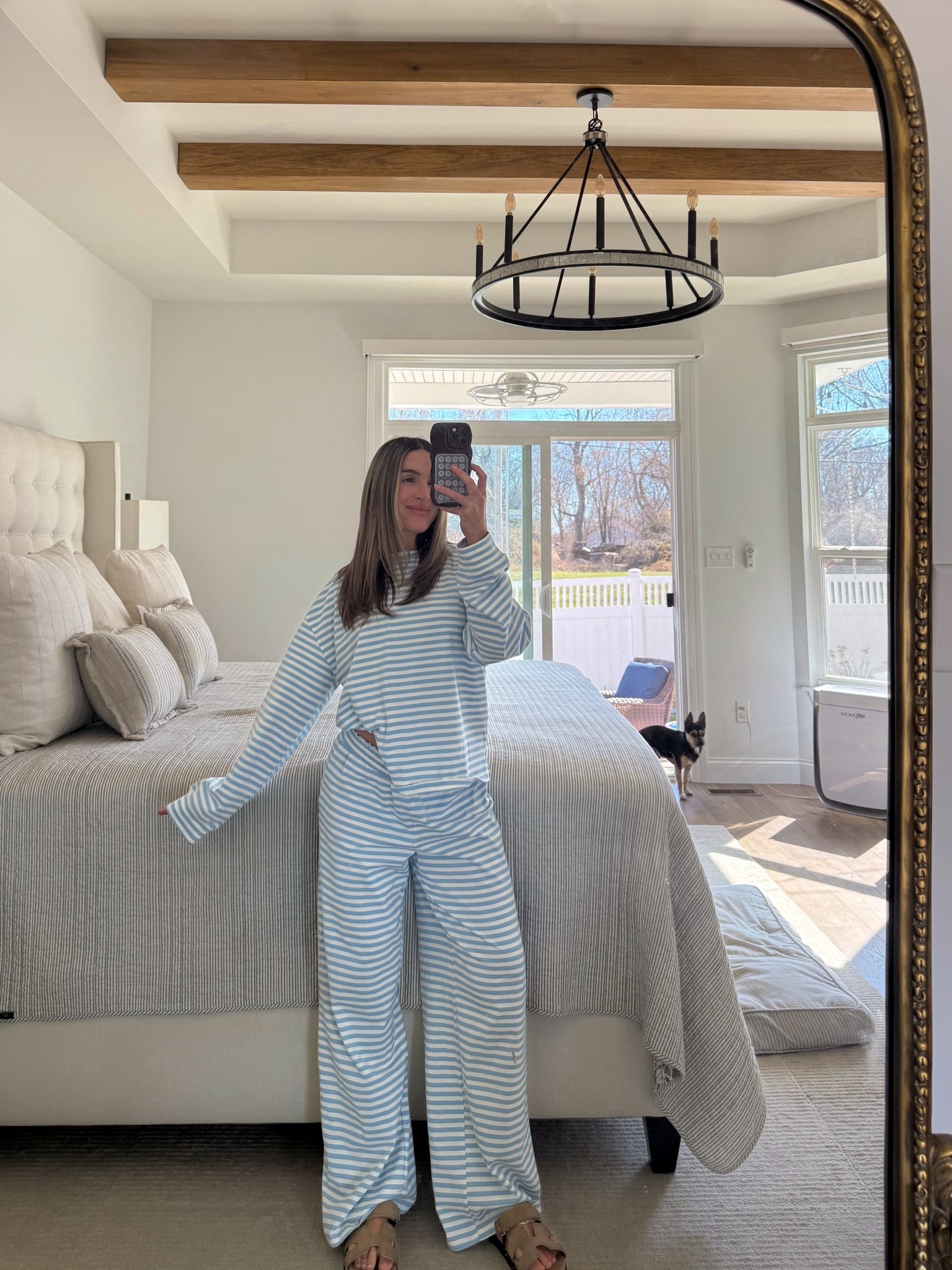 I’m 5’2” in the medium 

#LTKSeasonal #LTKootd #LTKSaleAlert