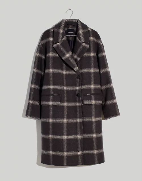 Plus Windowpane Haydon Coat in Insuluxe Fabric | Madewell