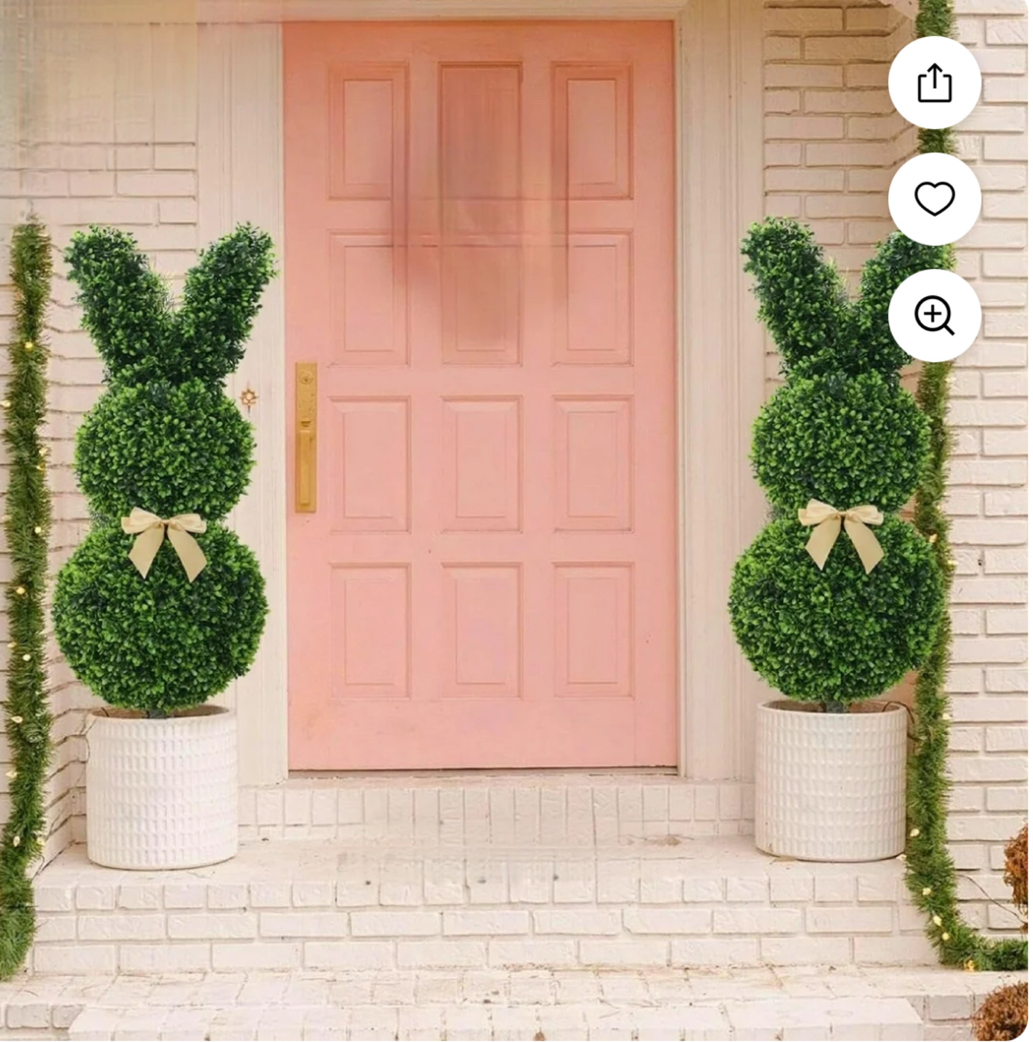 Spring is in the air, and I’m obsessed with these adorable bunny topiaries! Perfect for adding a touch of whimsy to your front porch decor. Who else is decorating for Easter already?


Hashtags:
#SpringDecor #EasterDecor #FrontPorchGoals #BunnyTopiary #LTKSpring #LTKHome #PorchInspo #HomeDecorLover #EasterVibes