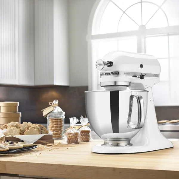 KitchenAid RRK150WH White 5-quart Artisan Tilt-Head Stand Mixer (Refurbished) (As Is Item) | Bed Bath & Beyond