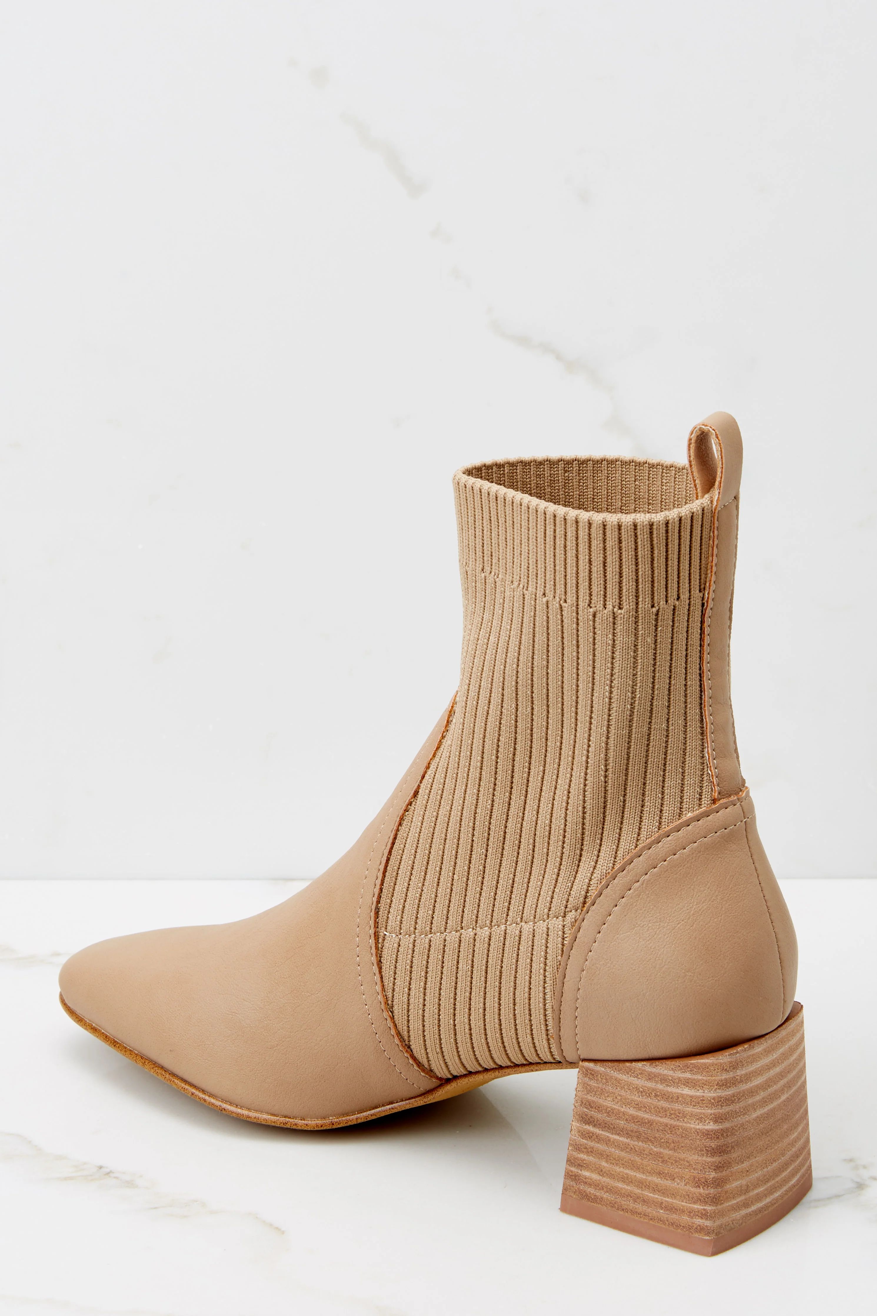 Seal The Deal Tan Ankle Booties | Red Dress 