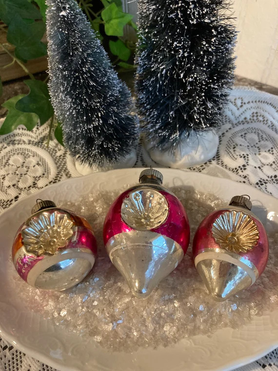 Vintage Christmas Bulb/Shiny Brite Vintage | Etsy | Etsy (US)