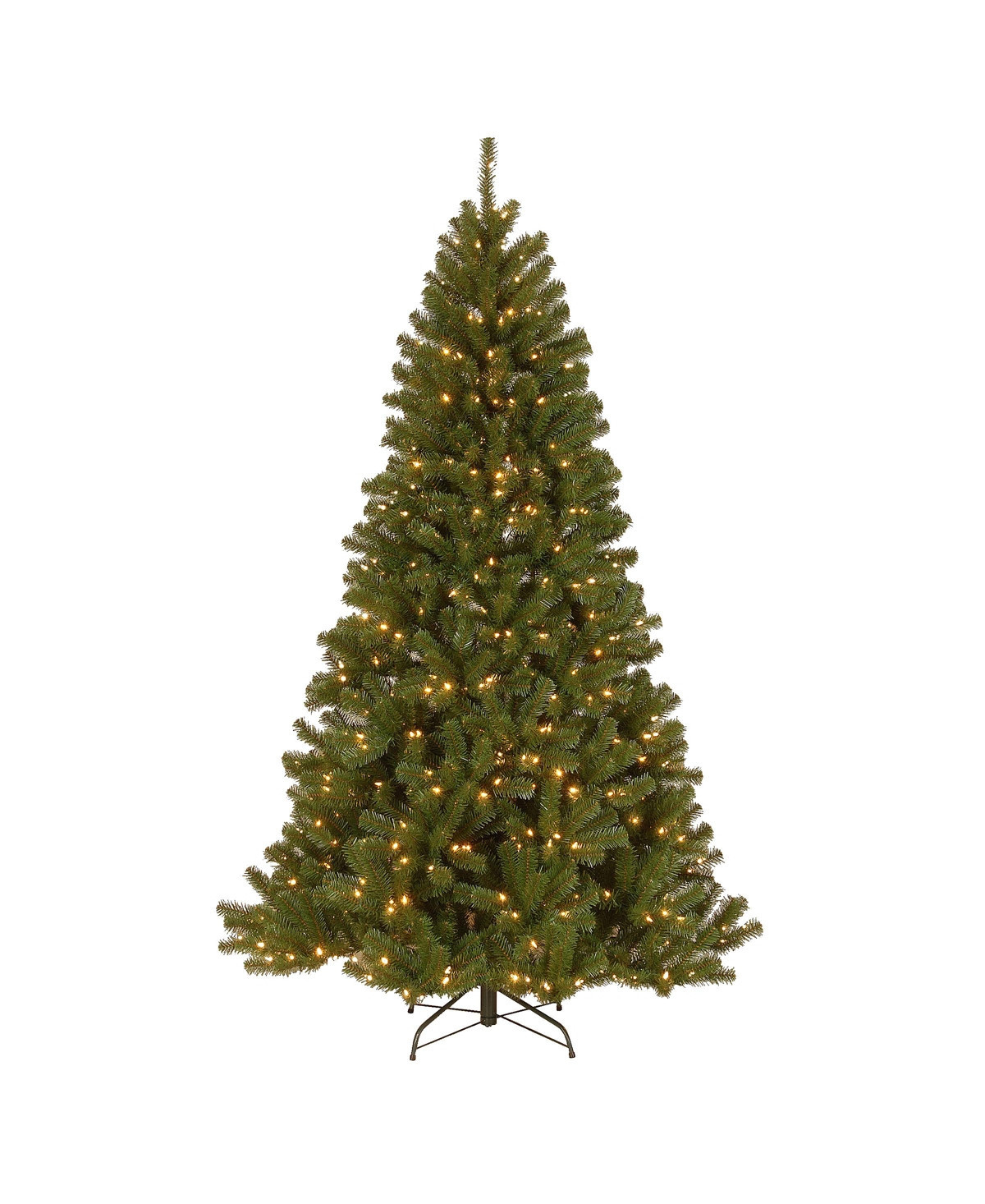 National Tree Company 7.5' Power Connect North Valley Spruce Tree with Light Parade Led Lights - Green | Macy's