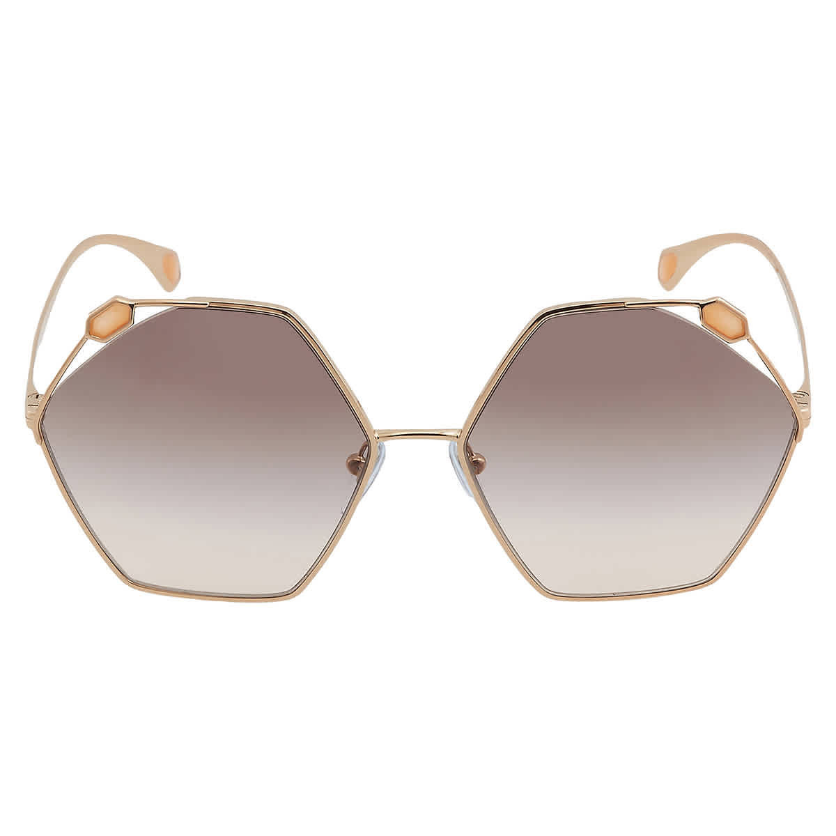 Bvlgari Pink Gradient Grey Hexagonal Ladies Sunglasses BV6160 20143B 58 | Jomashop.com & JomaDeals.com