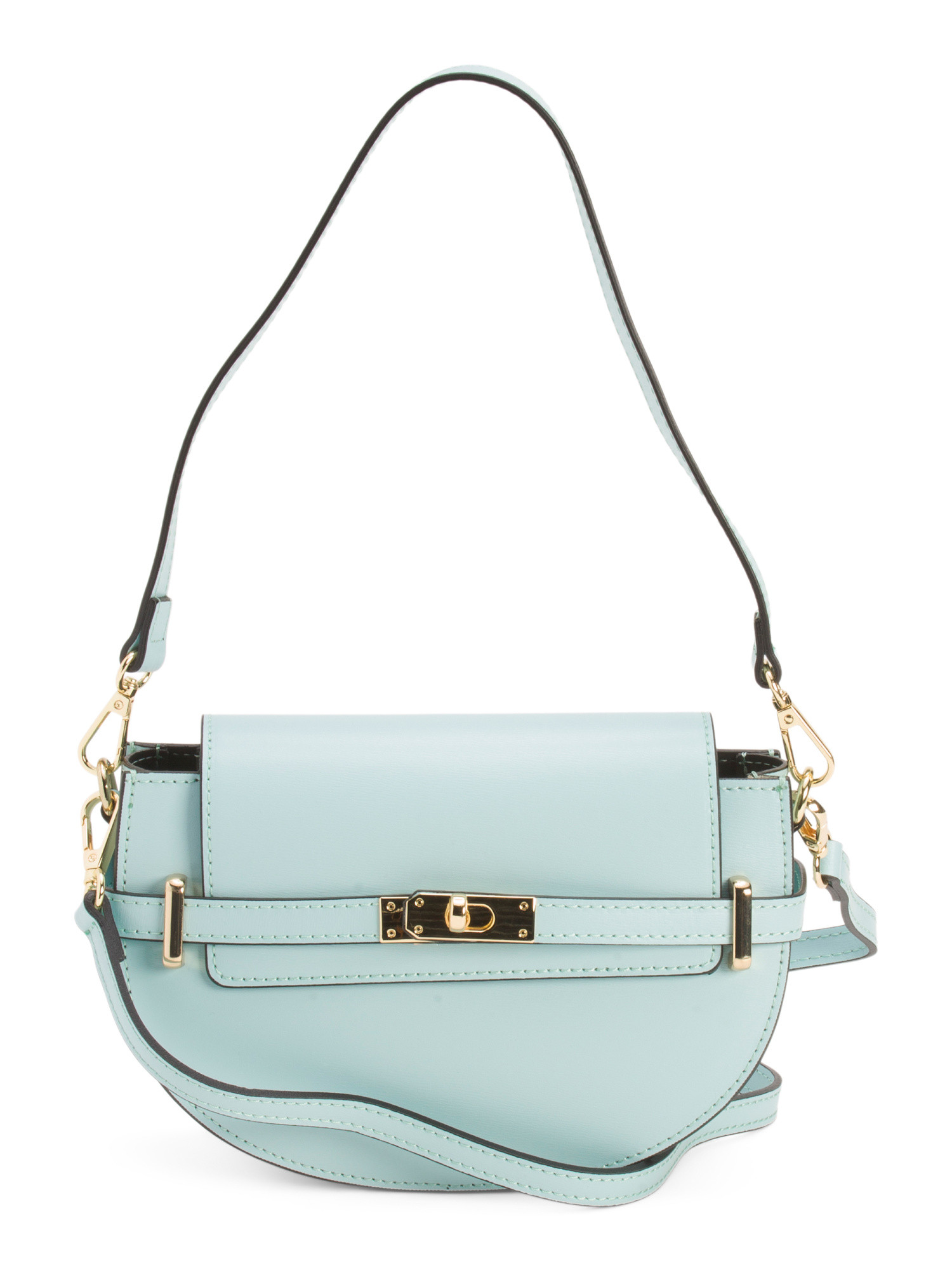 Made In Italy Leather Belted Shoulder Bag | Marshalls