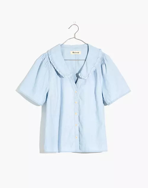 Denim Peter Pan Collar Shirt | Madewell