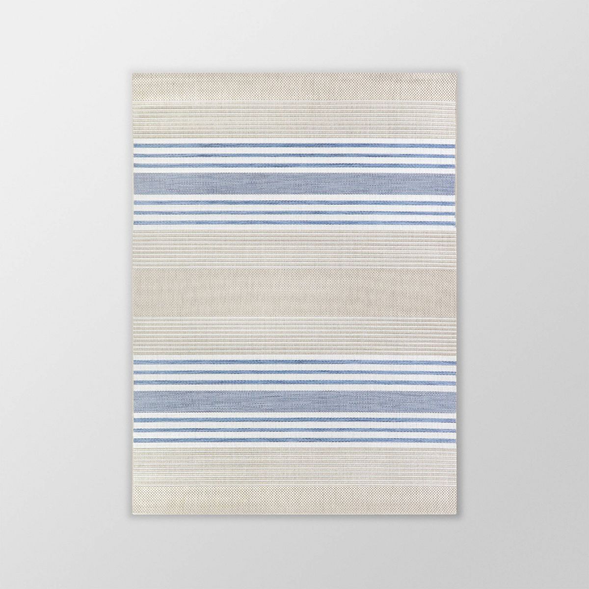 Sand Stripe Outdoor Rug Blue - Threshold™ | Target