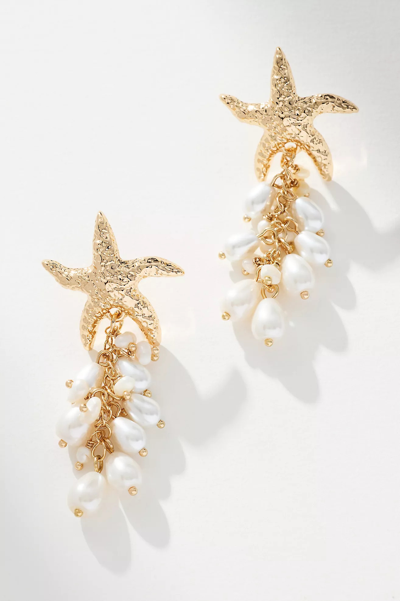 Starfish Pearl Cluster Drop Earrings | Anthropologie (US)
