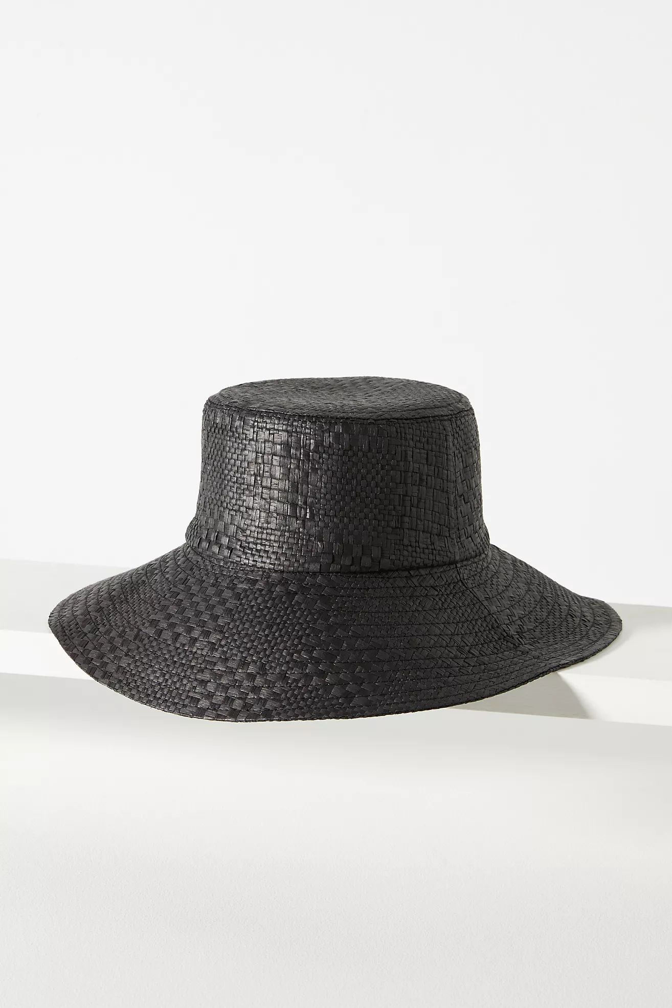 San Diego Hat Co. Checkered Straw Bucket Hat | Anthropologie (US)