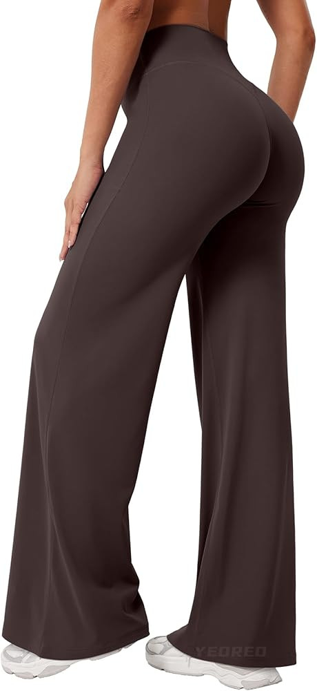 YEOREO Ease Workout Leggings Womens No Front Seam Straight Leggings 29"/ 31.5"/ 33"/ 35" High Wai... | Amazon (US)