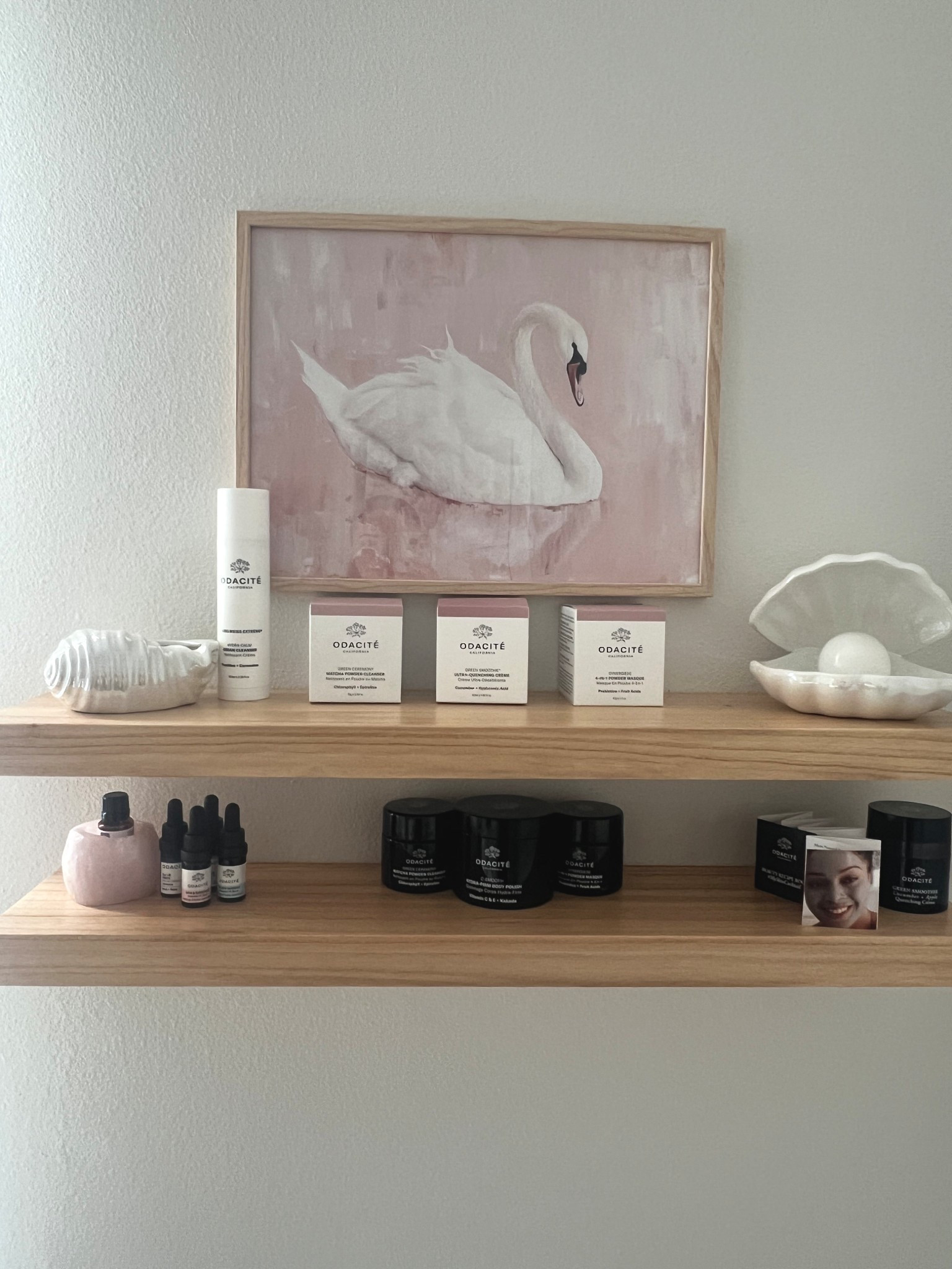 Just  a esthetician obsessed with a perfectly styled esthetics shelf 🤍✨
#LTKcoastal #LTKskincare #LTKseashells #LTKwalldecor