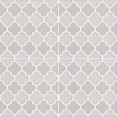 DELLA TORRE Liberty White 8-in x 8-in Glazed Ceramic Encaustic Floor and Wall Tile | Lowe's