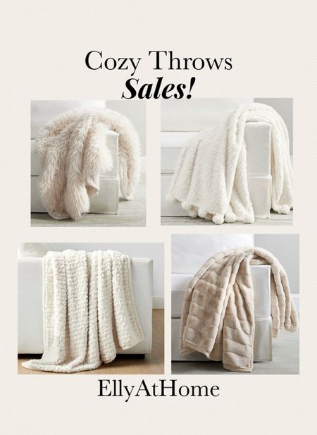Cozy sales at Pottery Barn! The softest, cozy faux fur, Sherpa throw blankets on sale! Nice gift idea! Free shipping. Christmas, holiday decorating. 

#LTKsalealert #LTKhome #LTKHoliday