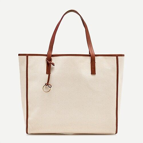 Large carryall tote in canvas | J.Crew US