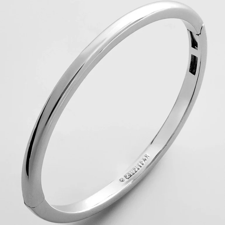 Nadia Classic Hinge Bangle - Classic Thin Silver | BaubleBar