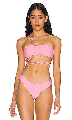 PQ Sky Strappy Bikini Top in Aura from Revolve.com | Revolve Clothing (Global)