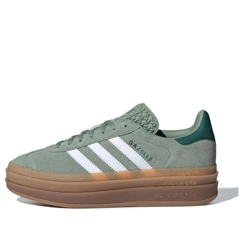 (WMNS) adidas Gazelle Bold 'Silver Green Gum' ID6998 | KICKS CREW
