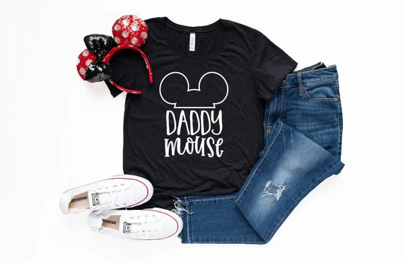 Daddy Mouse Shirt / Disney Dad Tee / Custom Disney Dad Shirt | Etsy | Etsy (US)