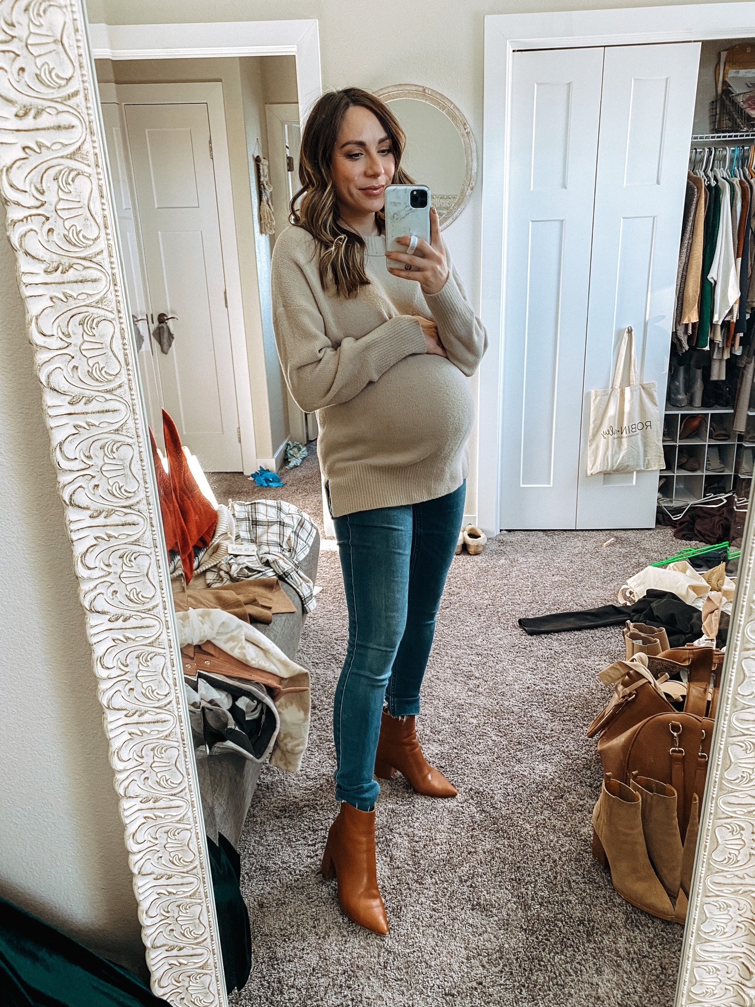 The best maternity jeans out there are from Abercrombie! Stylish, comfortable and they LOOK like normal jeans. Worth every penny  

#LTKbump
