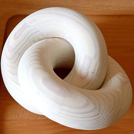 HMASYO Wood Knot Decor, Large 2-Link Wood Chain Link Decorative Object Hand Carved Pine Wood Knot... | Amazon (US)