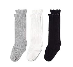 Epeius Baby Girls Boys Uniform Knee High Socks Tube Ruffled Stockings Infants and Toddlers (Pack ... | Amazon (US)