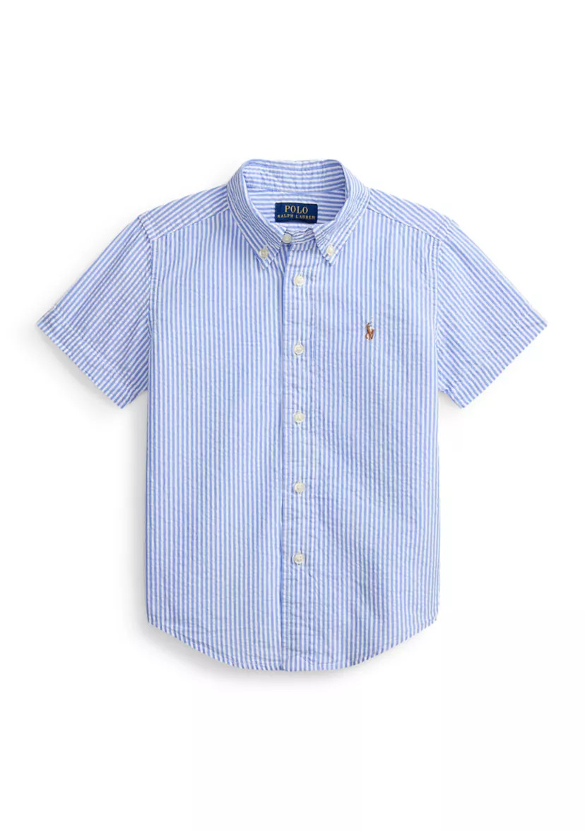 Boys 2-7 Striped Cotton Seersucker Shirt | Belk