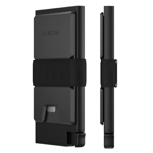 Ekster Aluminum Cardholder Wallet for Men | Metal Wallets with RFID Blocking Layer | Slim & Minimalist Aluminum Wallet with Push Button for Quick Card Access (Classic Black) | Amazon (US)
