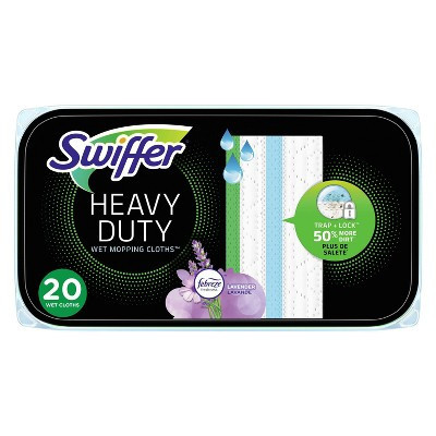Swiffer Sweeper Heavy Duty Multi-Surface Wet Cloth Refills for Floor Mopping and Cleaning - Lavender scent - 20ct | Target