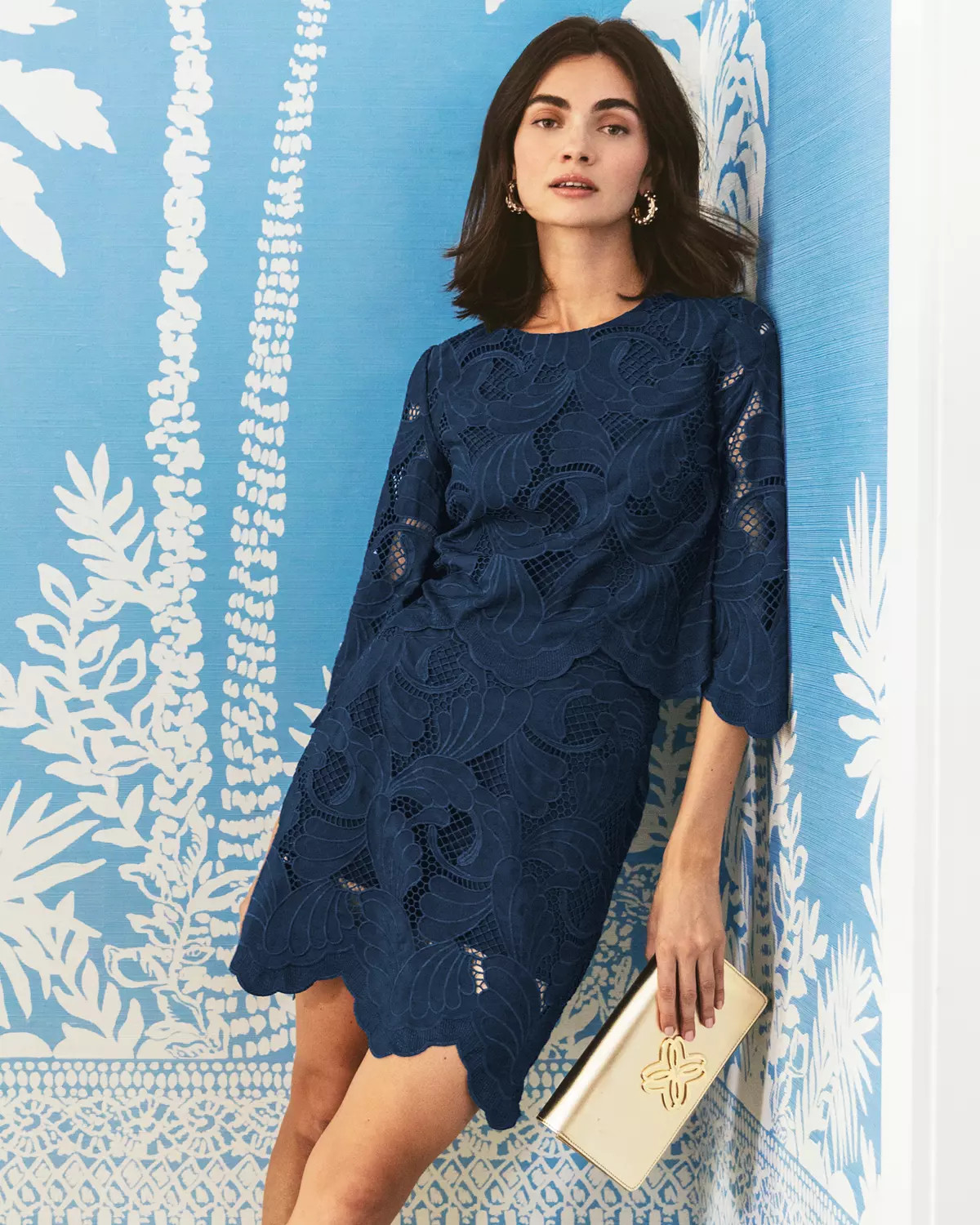 Amabel 3/4 Sleeve Cropped Top | Lilly Pulitzer