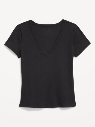 Snug V-Neck Crop T-Shirt | Old Navy (US)