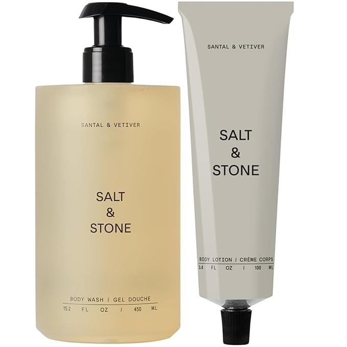 Salt & Stone Hydrating Gel Body Wash + Body Lotion | Santal & Vetiver | Amazon (US)