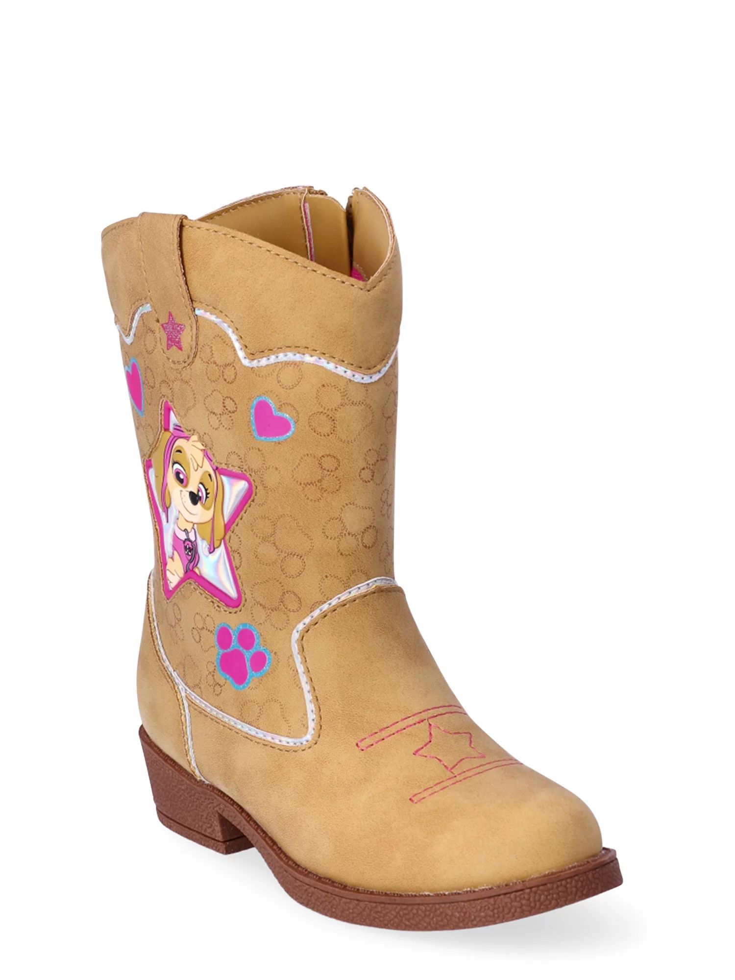 Paw Patrol Toddler Girl Cowgirl Boots, Sizes 7-12 - Walmart.com | Walmart (US)