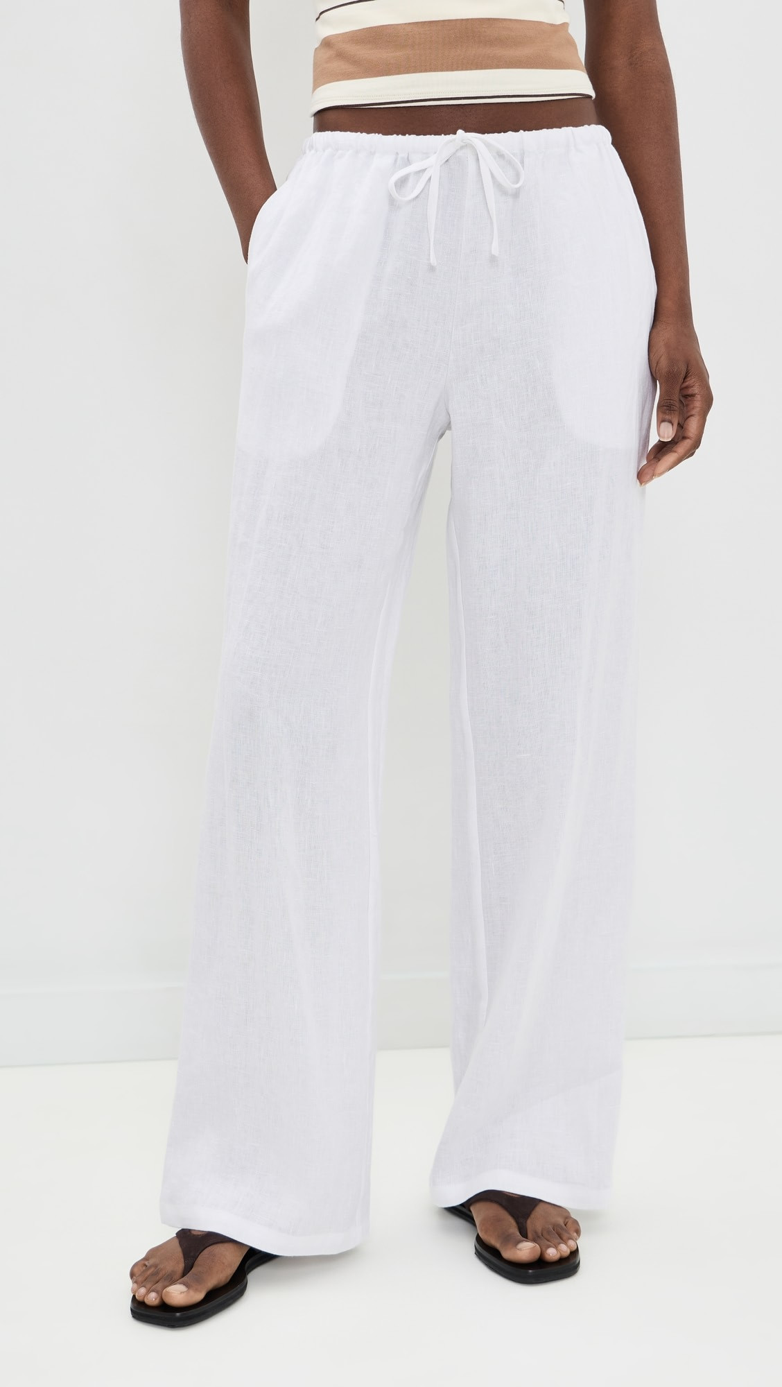 Lorana Linen Drawstring Pants | Shopbop