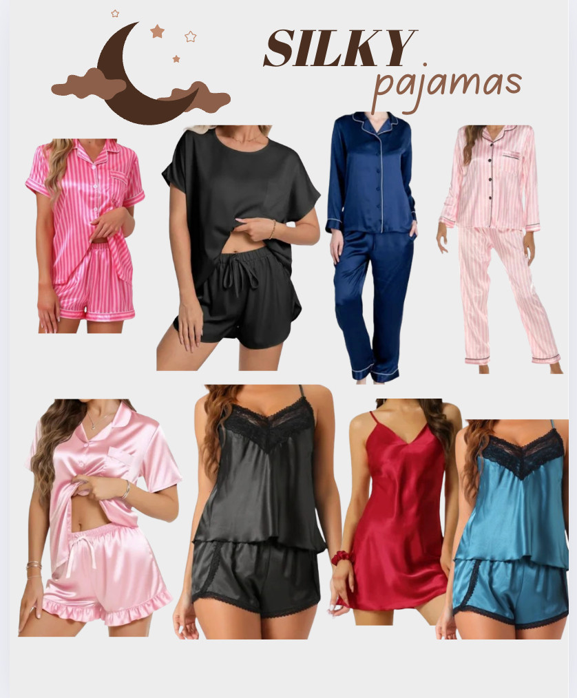 Silky Pajamas  

 #LTKselfcare #LTKPetite #LTKFindsUnder50