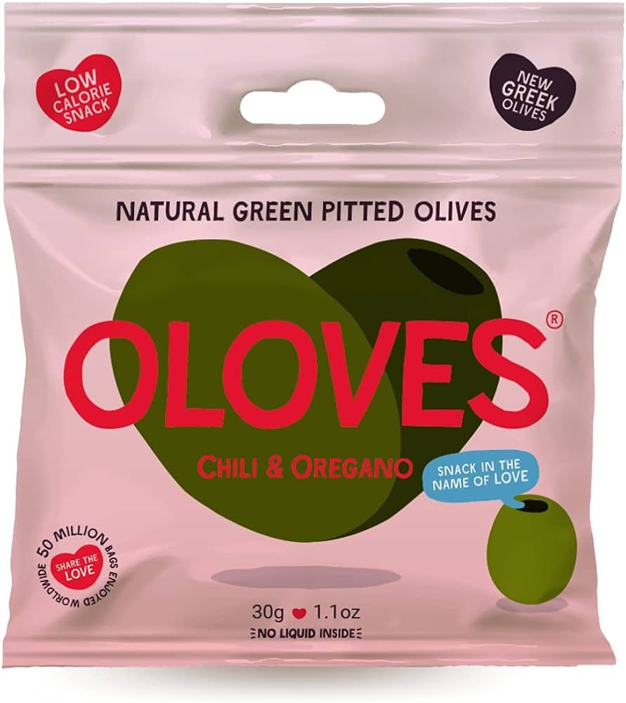 OLOVES Green Greek Pitted Olives | Chili & Oregano | Vegan, Kosher, Gluten Free + Keto Friendly, ... | Amazon (US)