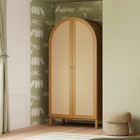 Babyletto Bondi Cane Armoire Wardrobe Closet with Doors | Modern Pre-Assembled Spacious Wooden Wa... | Amazon (US)