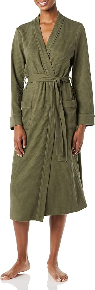 Amazon Essentials Women's Lightweight Waffle Full-Length Robe (Available in Plus Size) | Amazon (US)