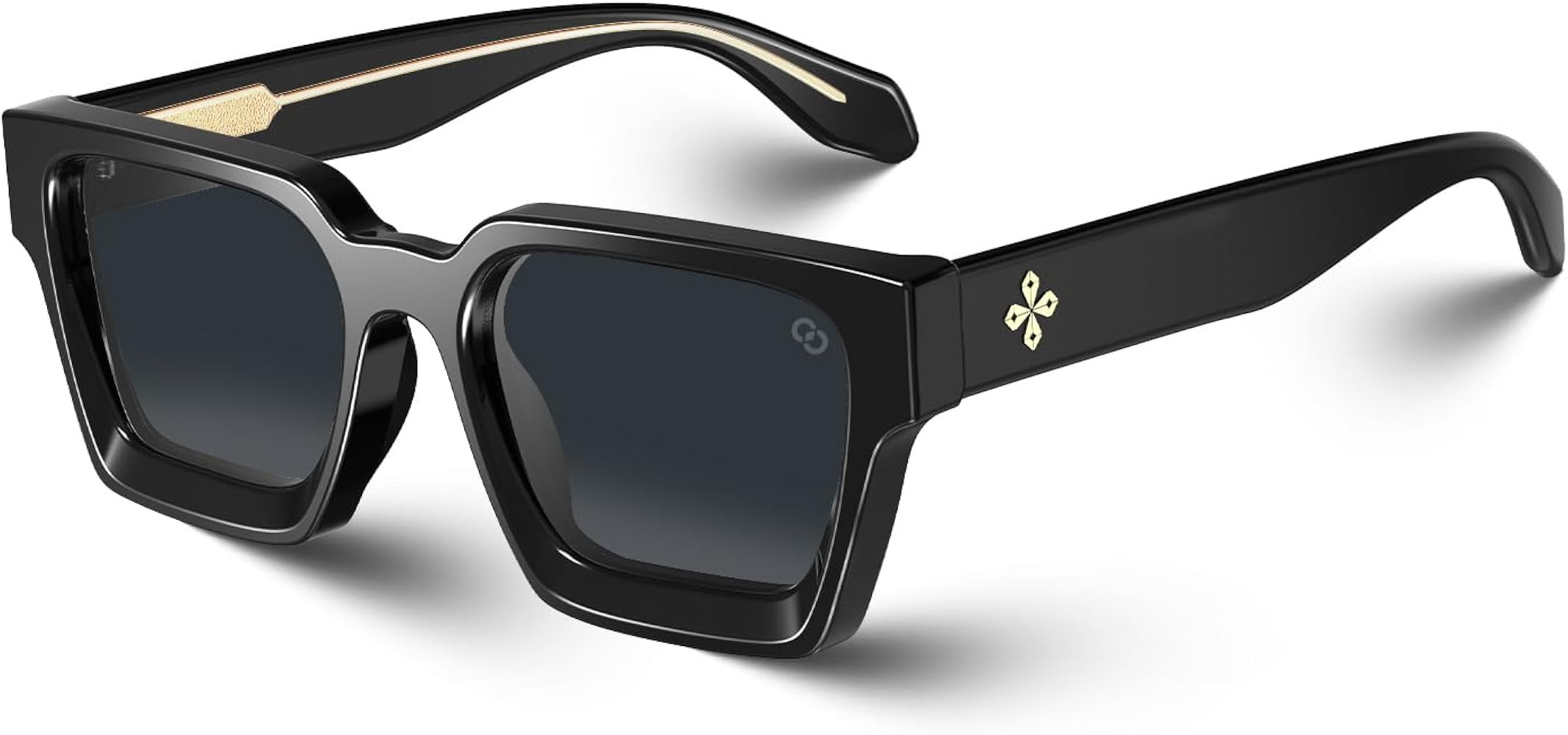 VISOONE Thick TR90 Rectangle Fashion Colorful Sunglasses with 100% UV400 Protection for Women Men... | Amazon (US)