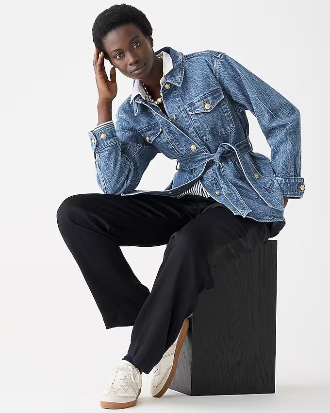 Shirt-jacket in denim | J. Crew US