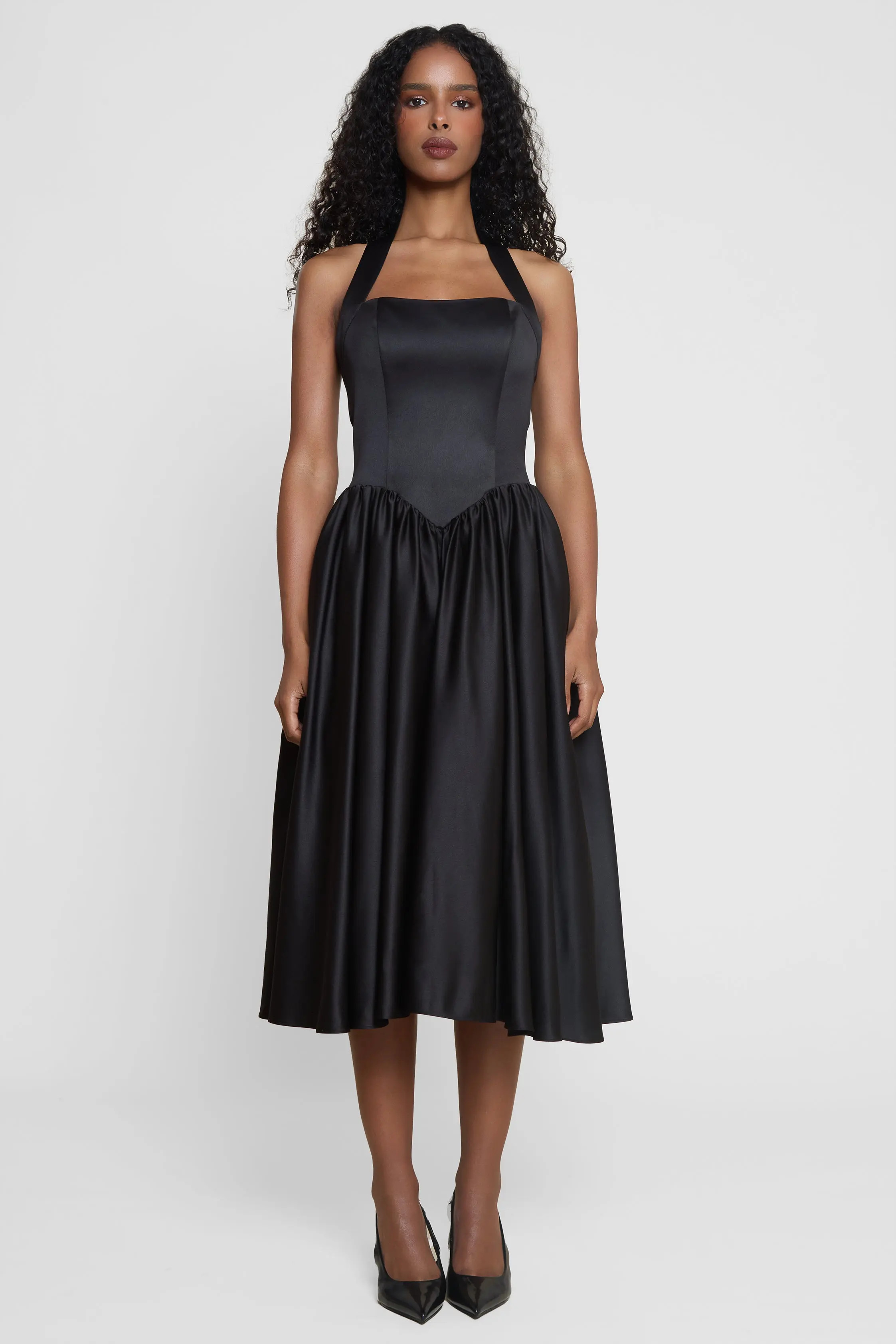 Hart Halter Corset Midi Dress (Women) | Nordstrom | Nordstrom