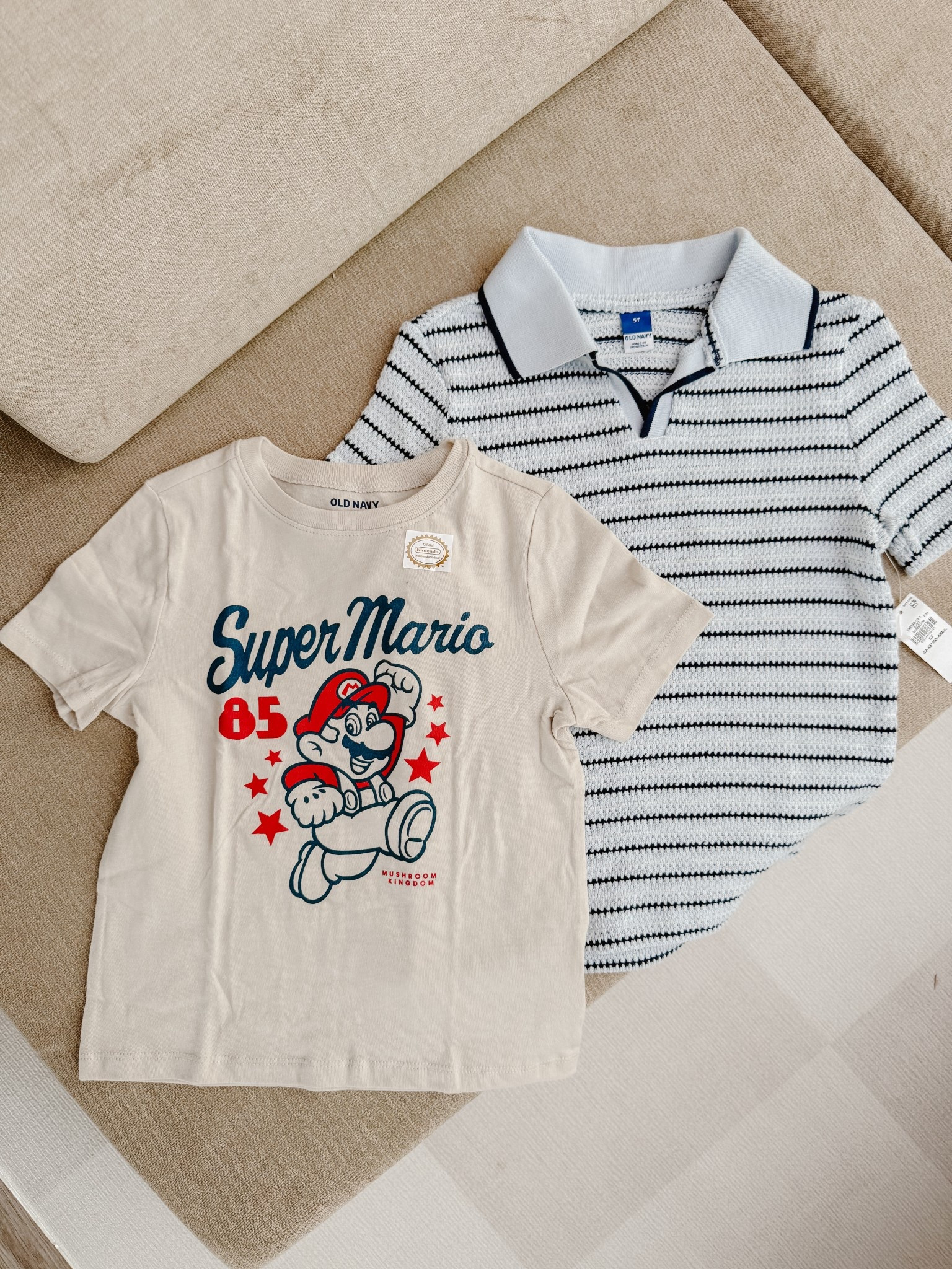 I can’t pass up a good knit polo for my little man! He is currently loving Mario too so had to snag him a new shirt! 

Toddler boy new arrivals, toddler boy finds, old navy sale, toddler old navy sale, old navy

#LTKKids #LTKSaleAlert #LTKootd